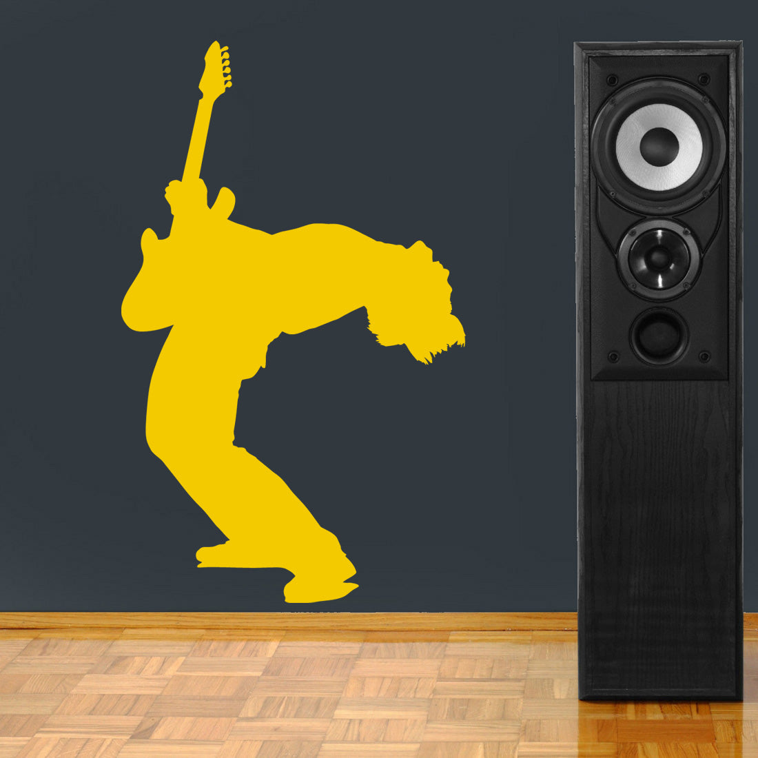 GUITAR PLAYER Wall Sticker Decal Stencil Silhouette ST92