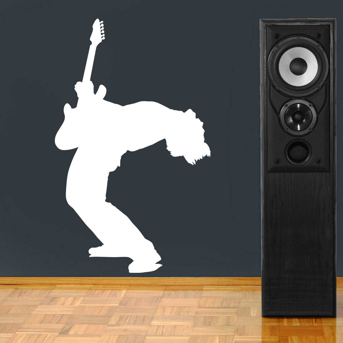 GUITAR PLAYER Wall Sticker Decal Stencil Silhouette ST92