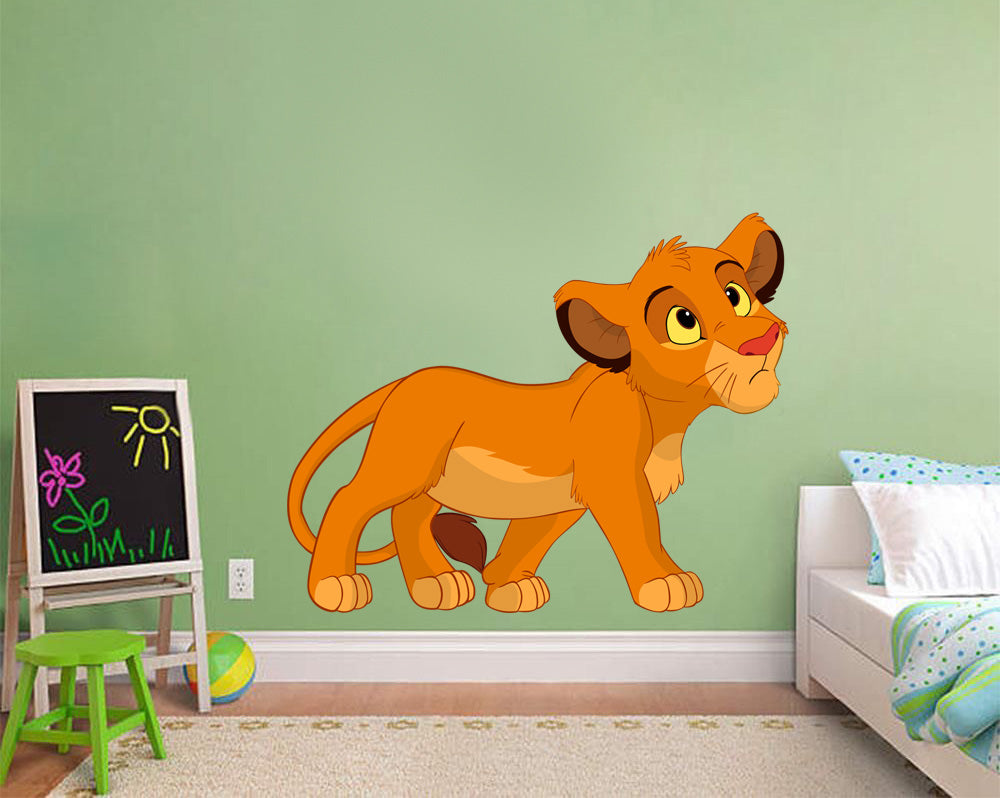 Simba The Lion King Wall Sticker Amovible Décalcomanies H09