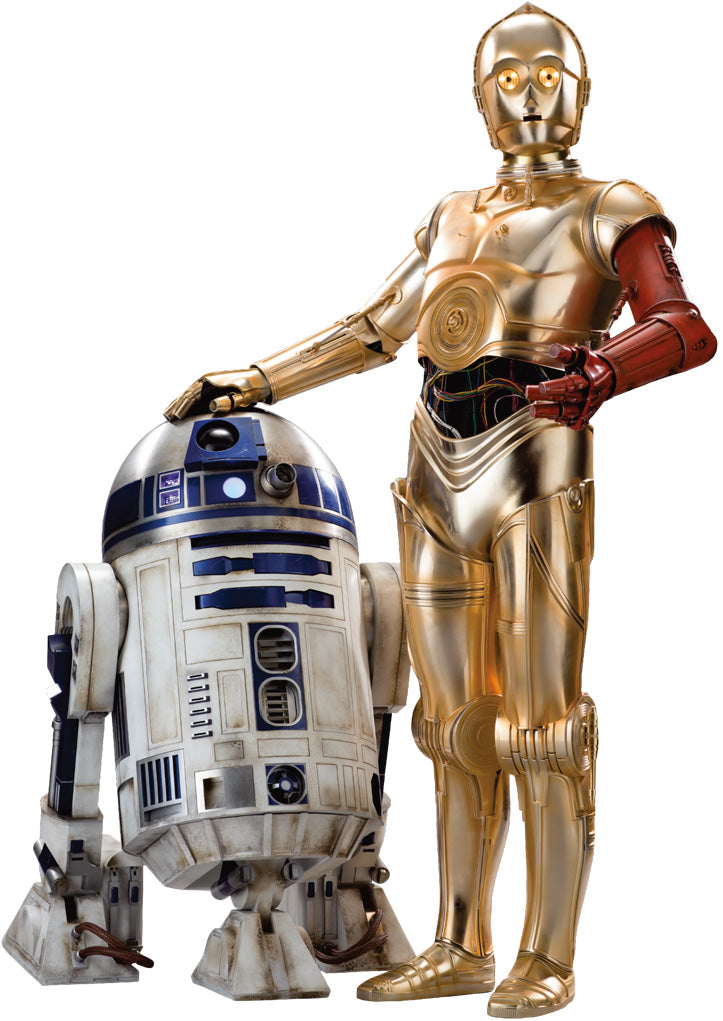 R2D2 C3PO Droids Star Wars Removable Wall Sticker Decal H143