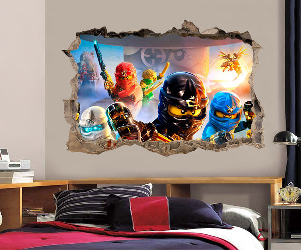 Lilo & Stitch 3D Smashed Broken Decal Wall Sticker H380 