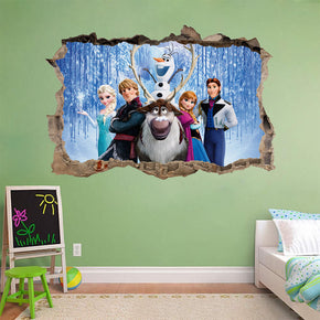 Frozen 3D Smashed Broken Decal Wall Sticker H167