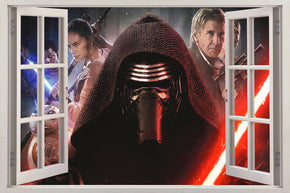 Star Wars Kylo Ren VII 3D fenêtre sticker mural autocollant H239