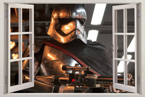 Autocollant mural de fenêtre 3D Star Wars H249
