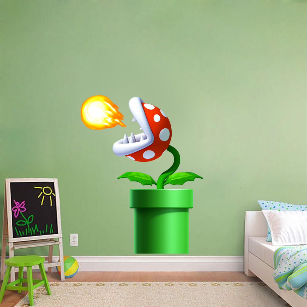 Piranha Warp Pipe Super Mario Bros Wall Sticker Decal 033