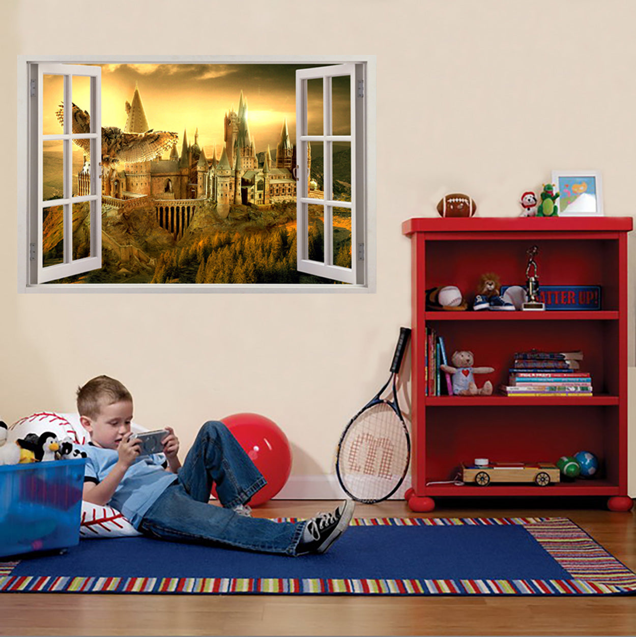 Harry Potter Hogwarts Castle 3D Window Wall Sticker Decal H321