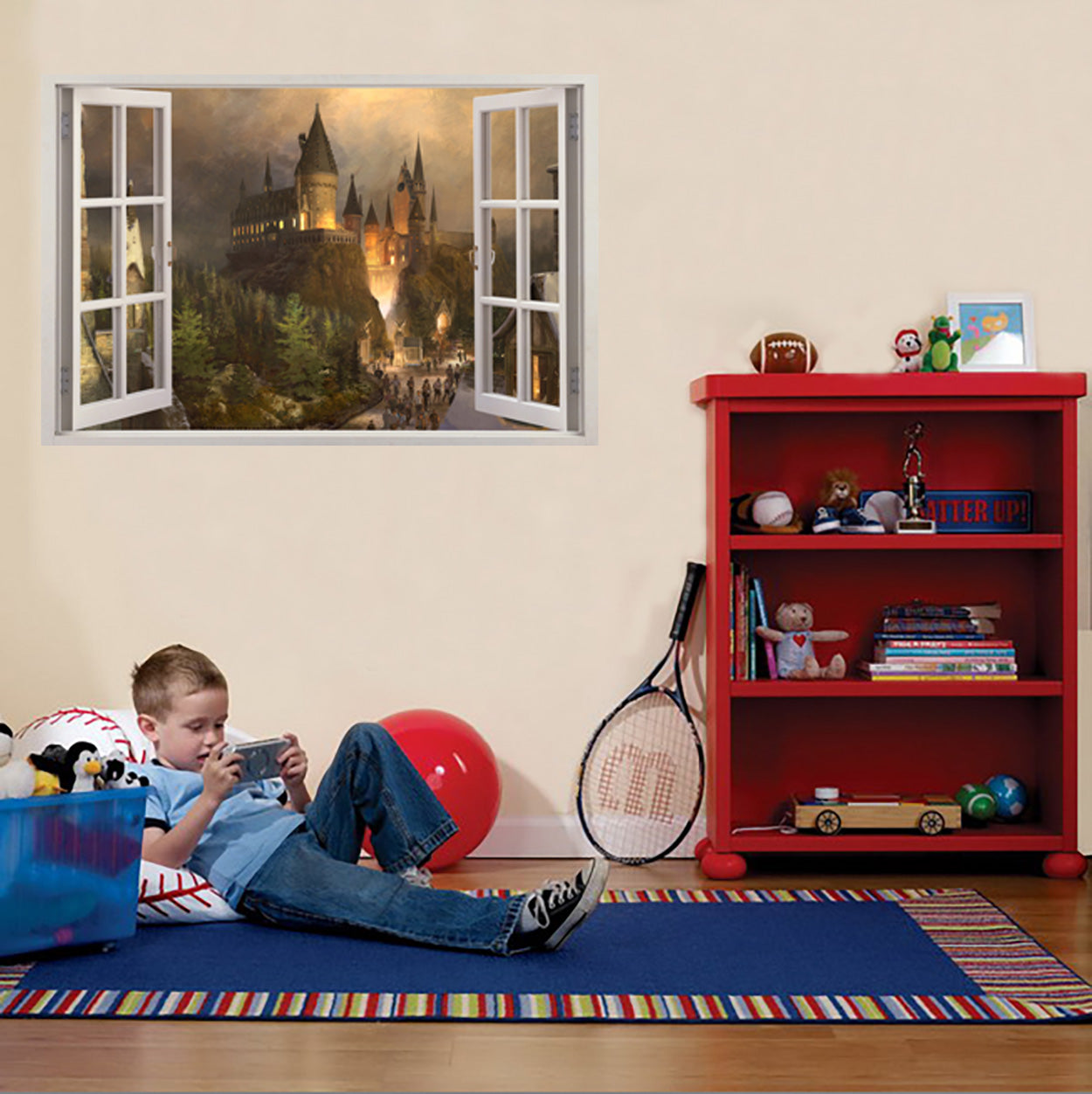 Harry Potter Hogwarts Castle 3D Window Wall Sticker Decal H322
