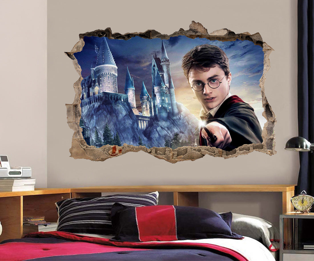 Harry Potter 3D Smashed Broken Decal Wall Sticker H325