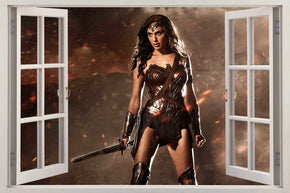 Super Heroes 3D Window Wall Sticker Décalque H341