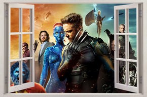 Super Heroes 3D Window Wall Sticker Décalque H344