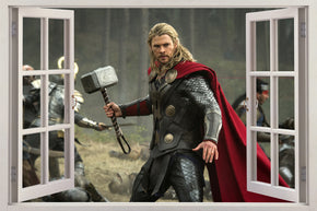 Super Heroes 3D Window Wall Sticker Décalque H370
