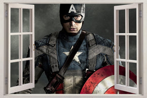 Super Heroes 3D Window Wall Sticker Autocollant H409