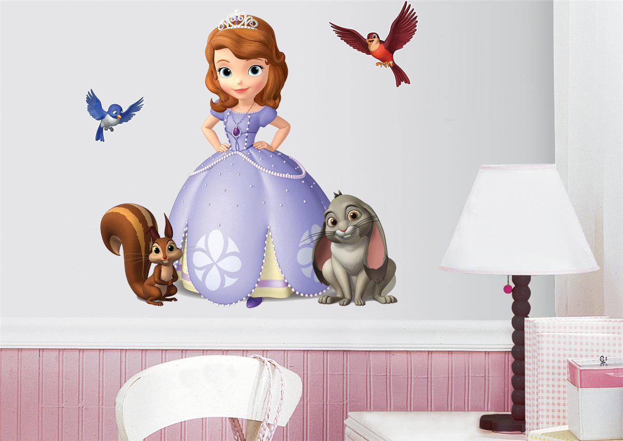 Sofia The First Animals Wall Sticker Autocollant H46