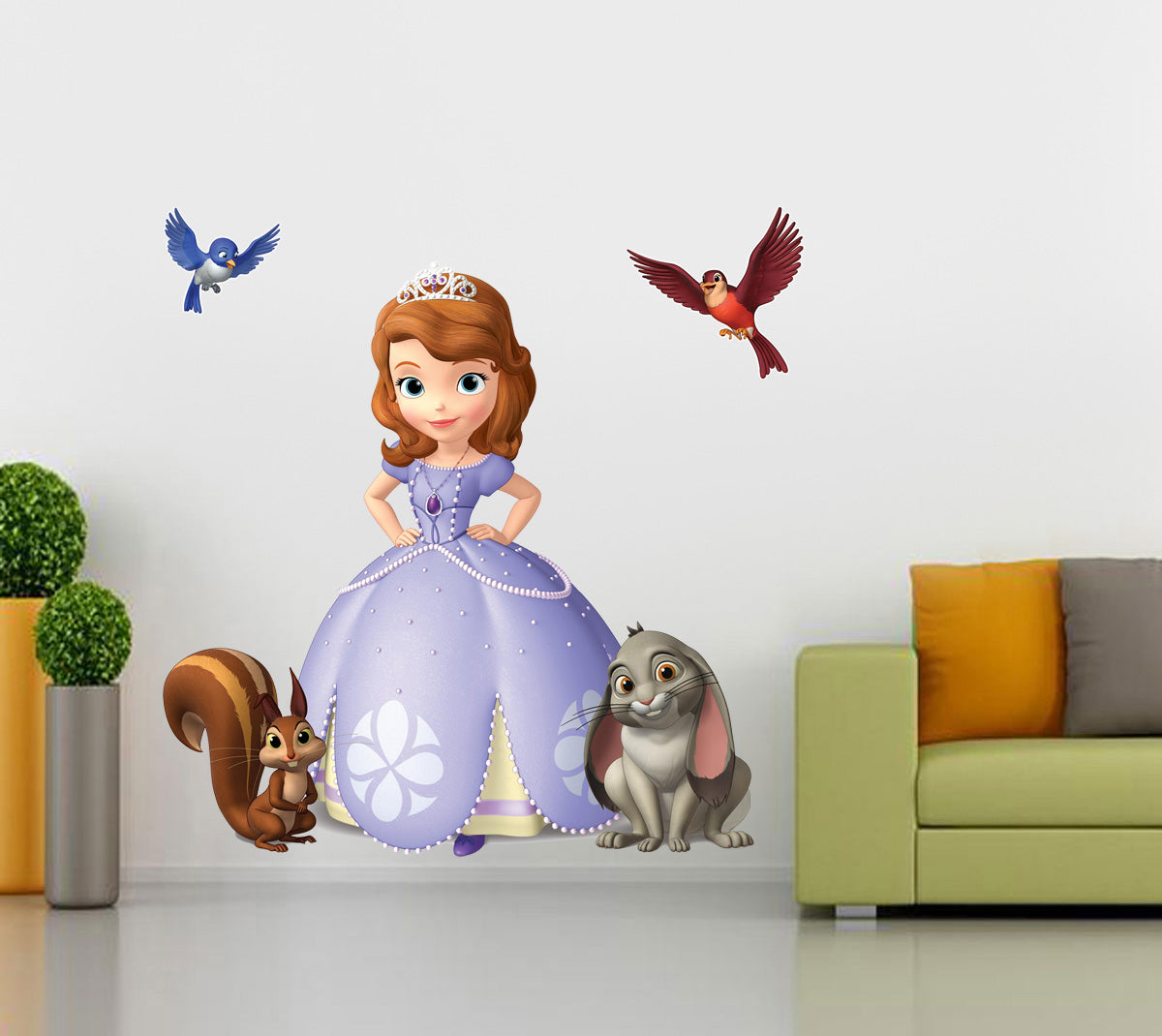 Sofia The First Animals Wall Sticker Autocollant H46