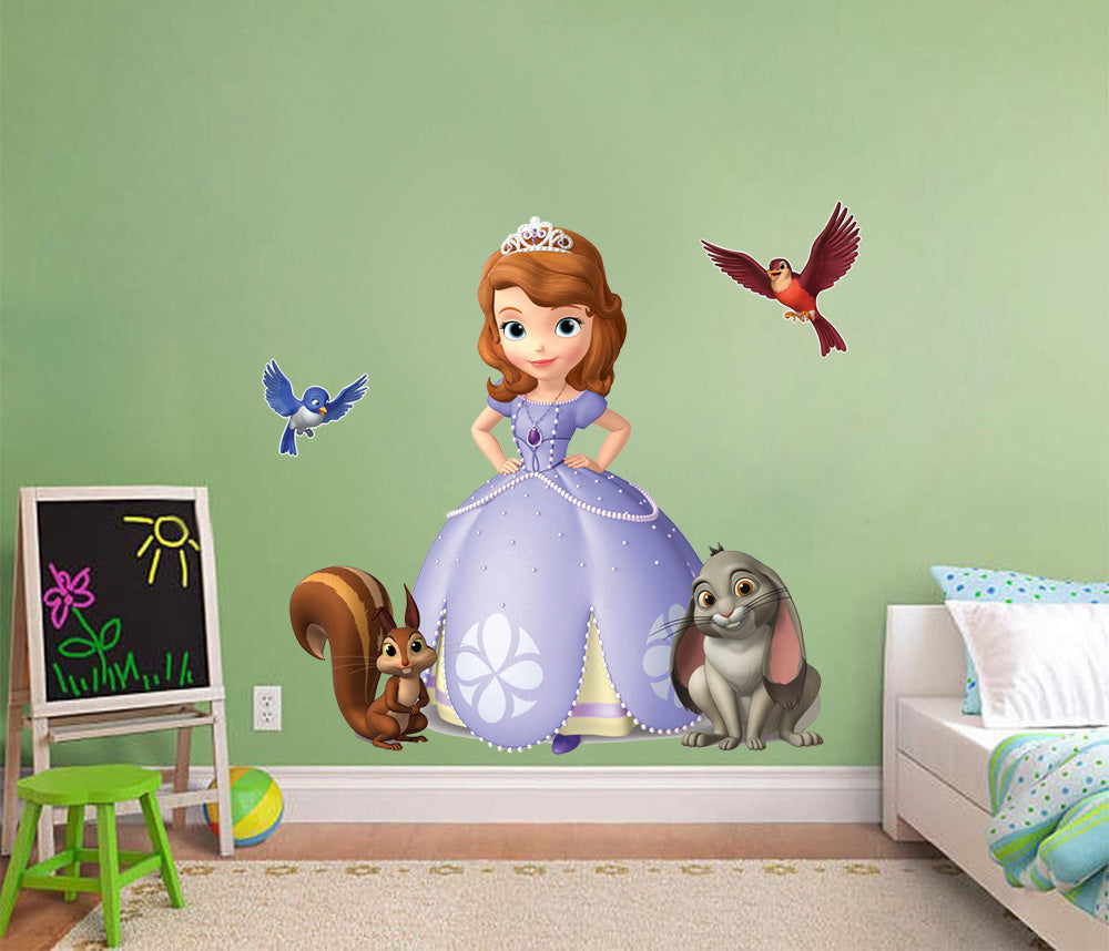 Sofia The First Animals Wall Sticker Autocollant H46
