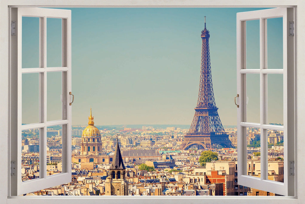 Eiffel Tower Paris 3D Window Wall Sticker Decal