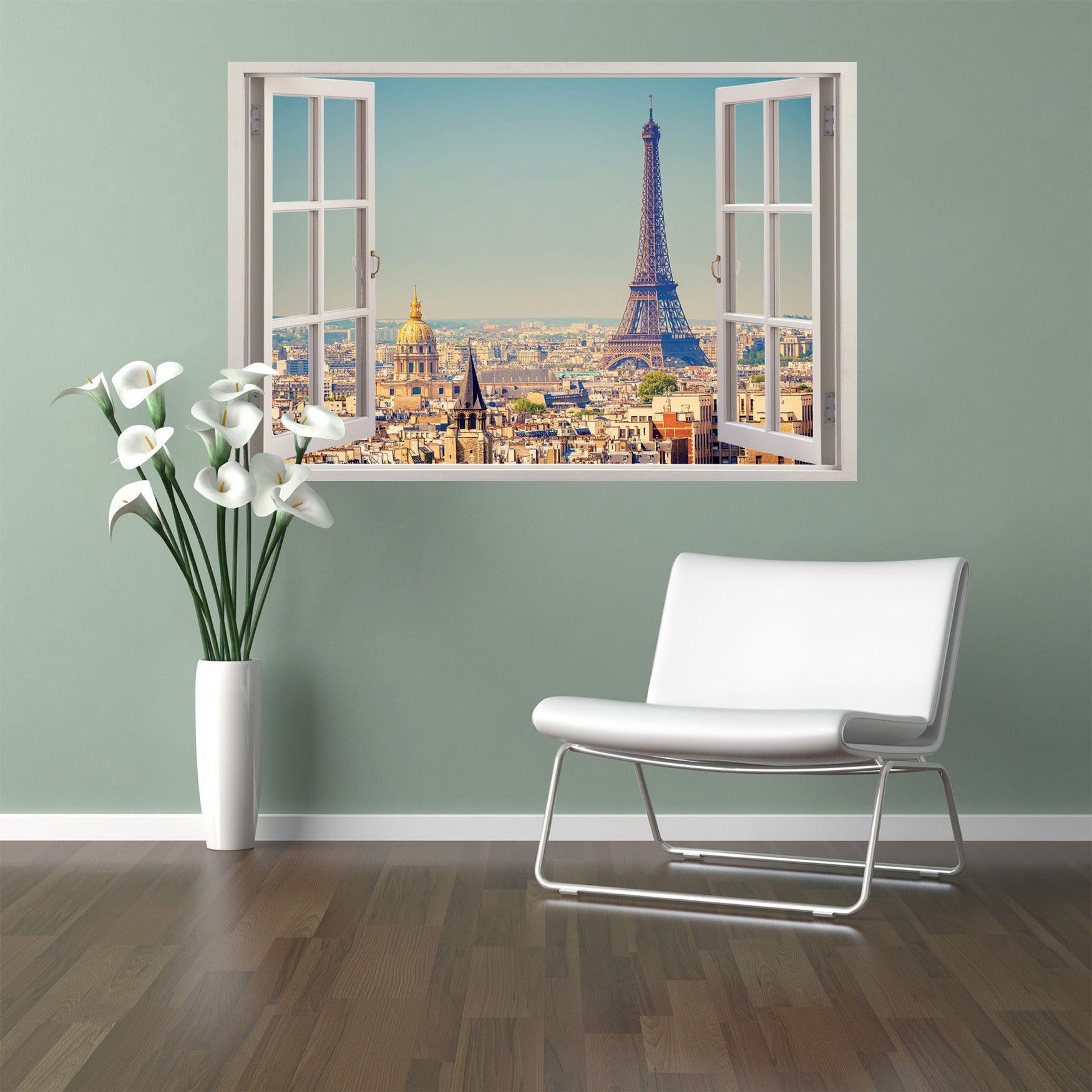 Eiffel Tower Paris 3D Window Wall Sticker Decal
