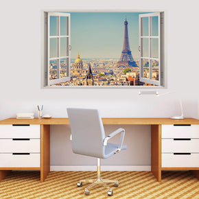 Eiffel Tower Paris 3D Window Wall Sticker Decal