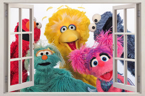 Kids TV Series Characters 3D Window Wall Sticker Decal H750