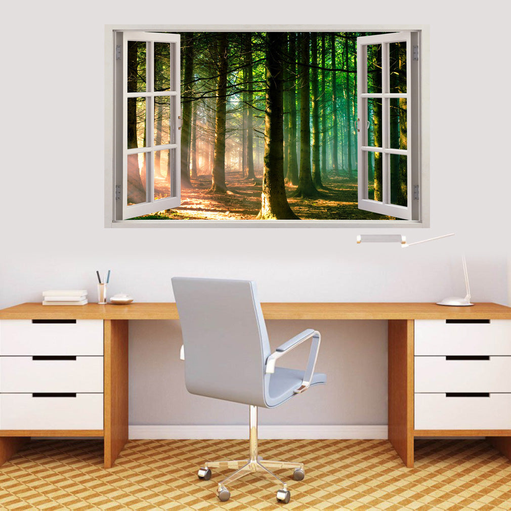 Majestic Forest 3D Window Wall Sticker Decal