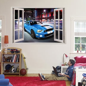 Mustang Shelby GT500 3D Window Wall Sticker Décalcomanies
