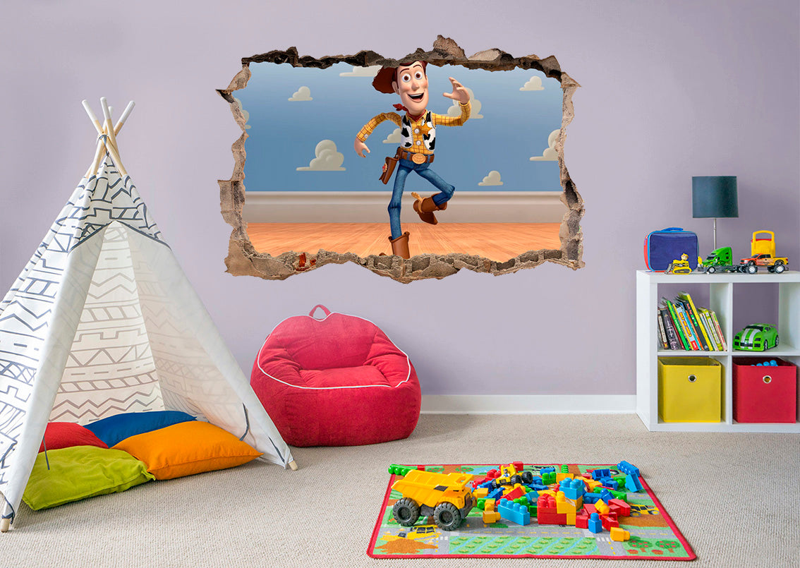 Toy Story Buzz Woody 3D cassé cassé autocollant mural autocollant J1008