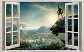 Super Heroes 3D Window Wall Sticker Decal J1091