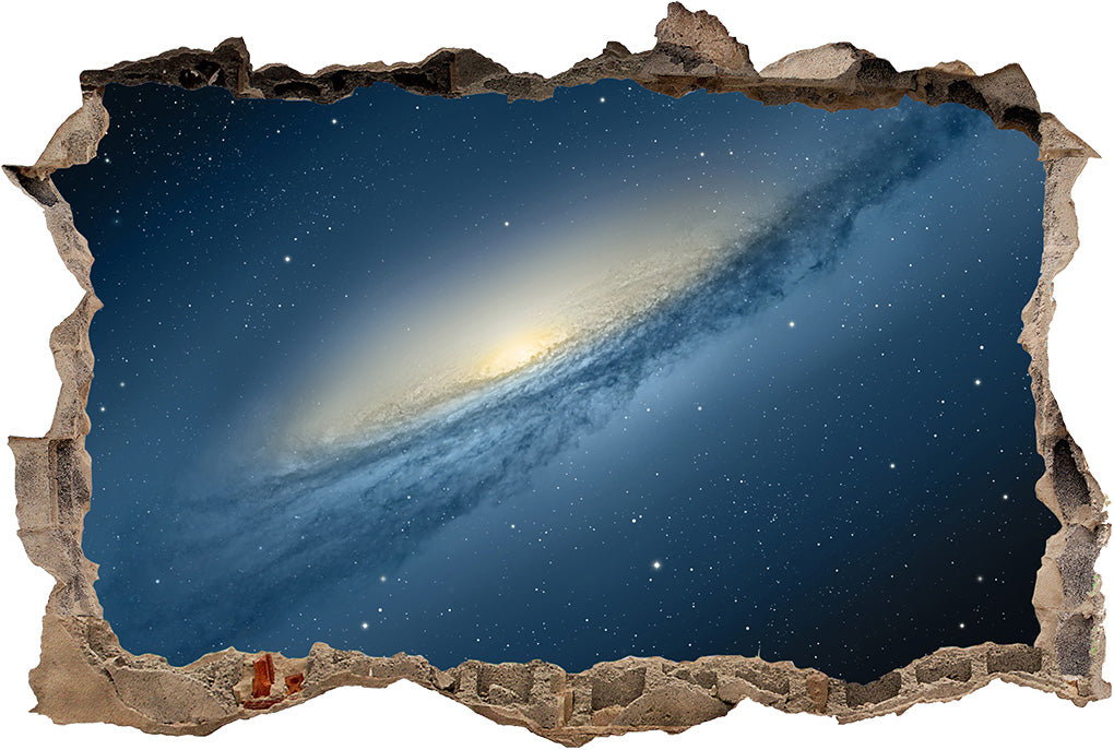 Espace Galaxy Interstellar Stars 3D Smashed Broken Sticker Wall Sticker J1188