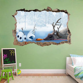 Frozen 3D Smashed Broken Decal Wall Sticker J1270
