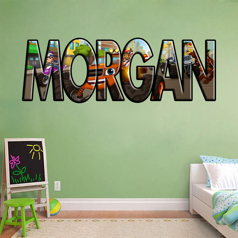 Kids Personalized Custom Name Wall Sticker Decal J242