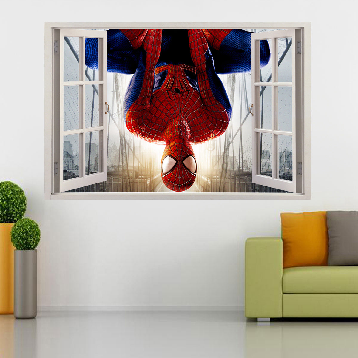 Super Heroes 3D Window Wall Sticker Decal J270
