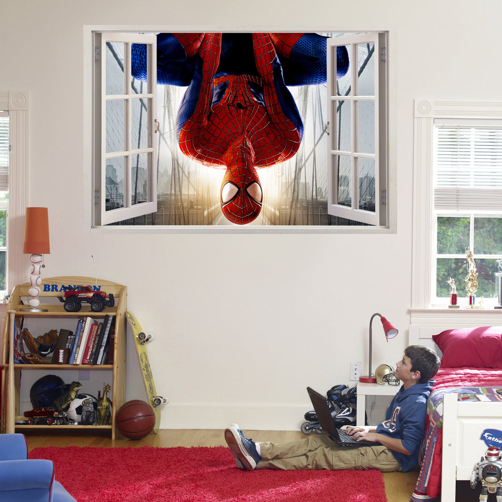 Super Heroes 3D Window Wall Sticker Decal J270