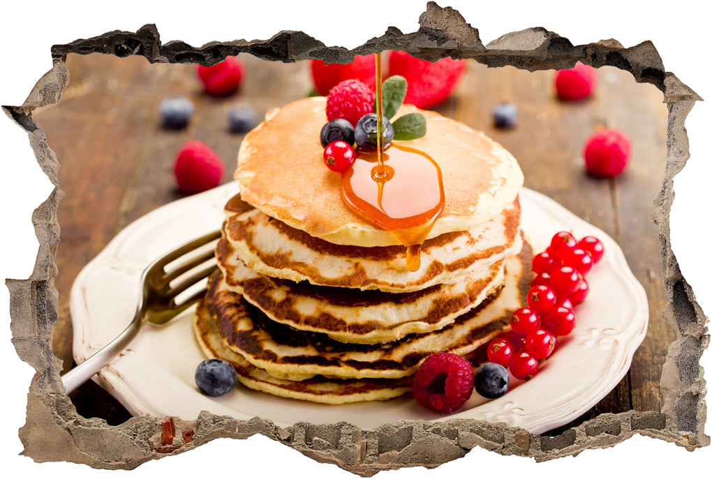 Crêpes 3D Smashed Broken Decal Wall Sticker J331