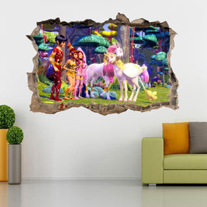 Mia And Me 3D Smashed Broken Decal Wall Sticker J599