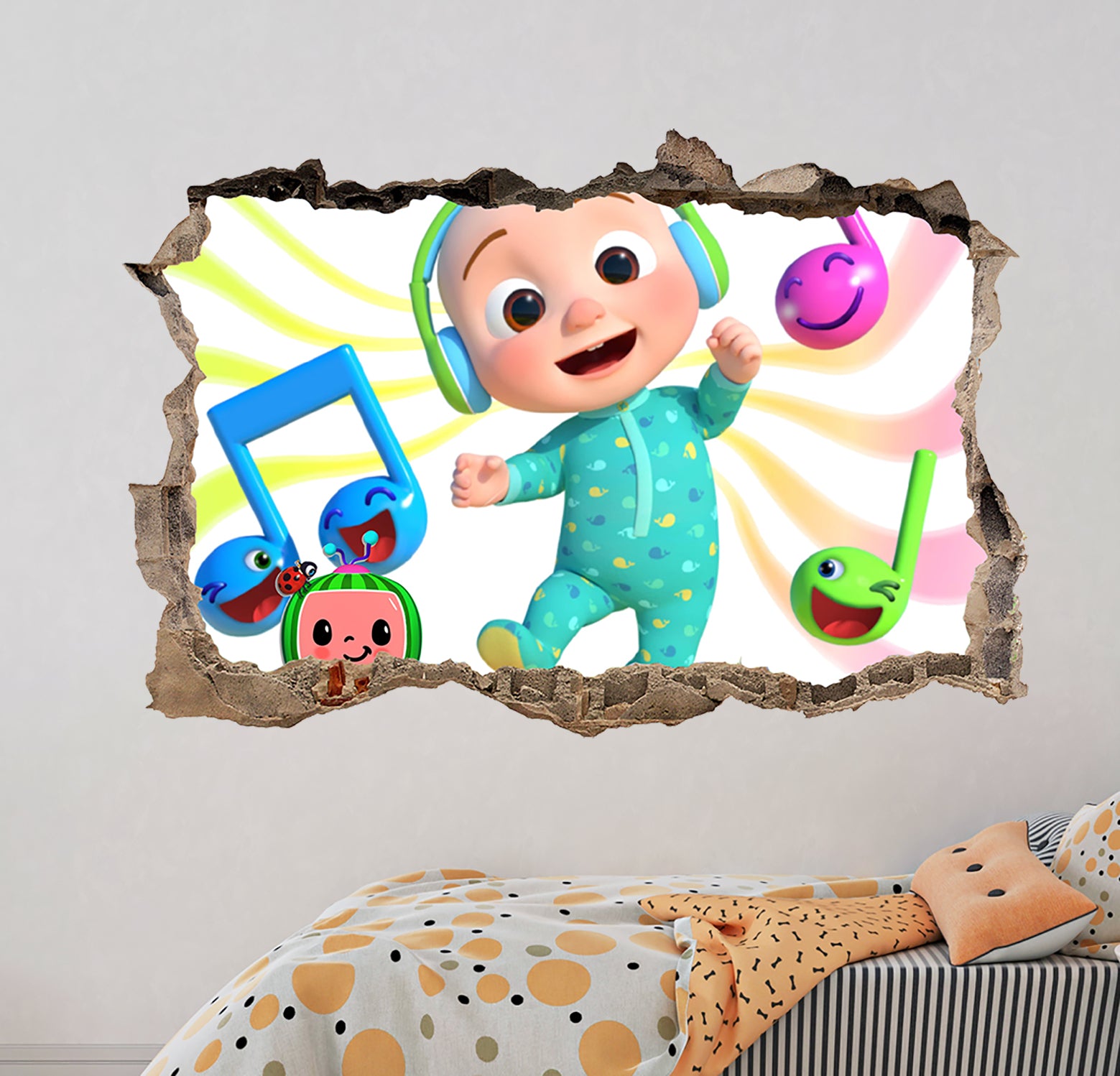 FORTNITE 3D Smashed Hole Illusion Sticker mural autocollant J1500