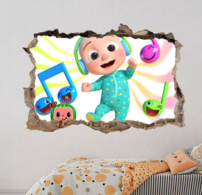 FORTNITE 3D Smashed Hole Illusion Sticker mural autocollant J1500