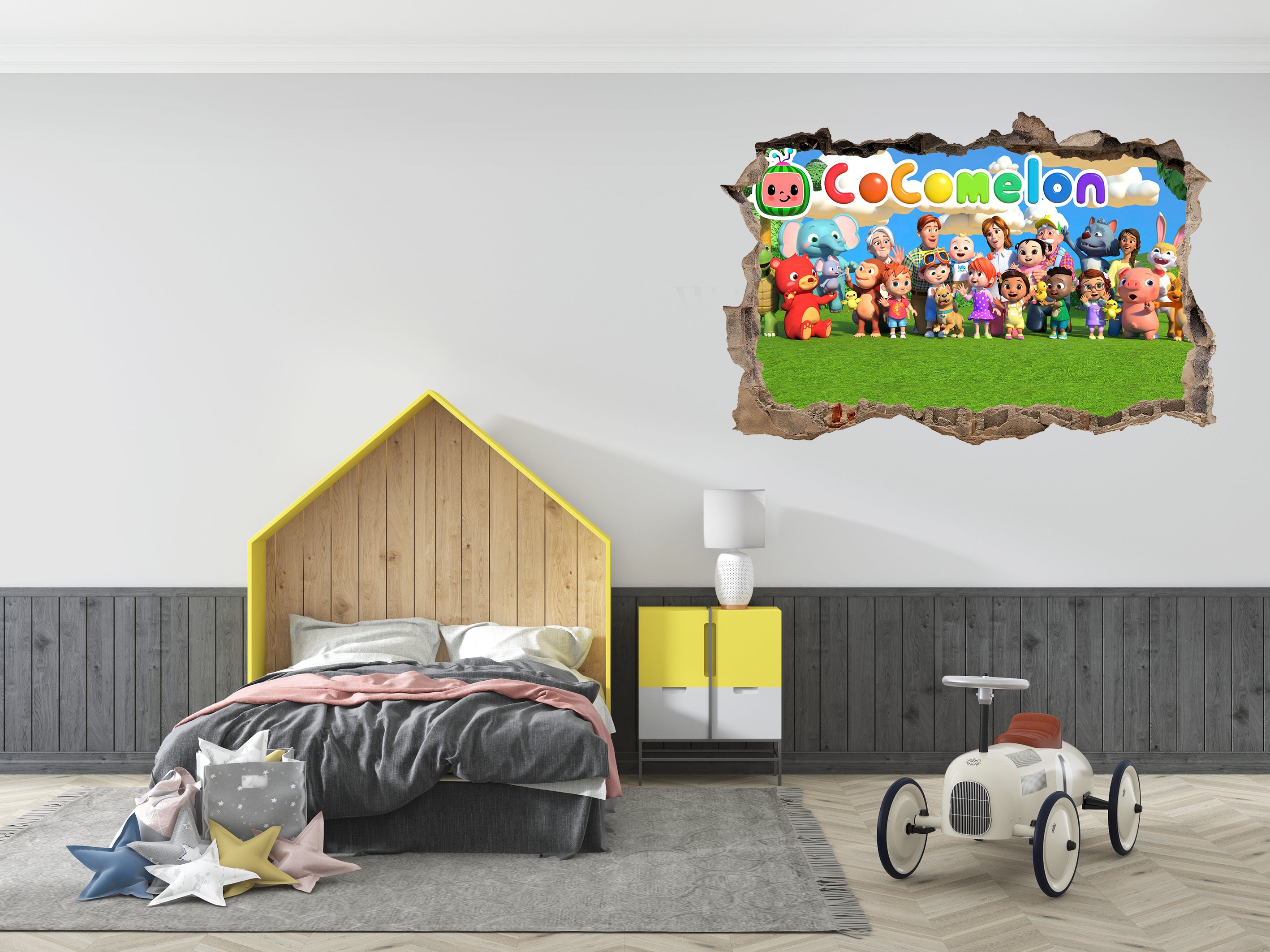 FORTNITE 3D Smashed Hole Illusion Sticker mural autocollant J1500