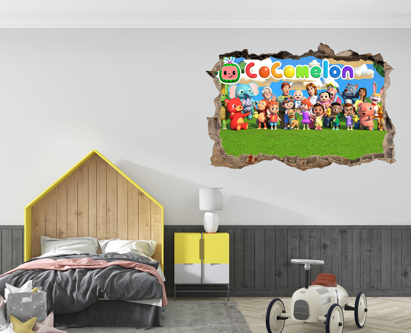 FORTNITE 3D Smashed Hole Illusion Sticker mural autocollant J1500