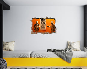 Star Wars Eye Test 3D Smashed Broken Decal Wall Sticker JS102