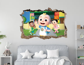 FORTNITE 3D Smashed Hole Illusion Sticker mural autocollant J1500