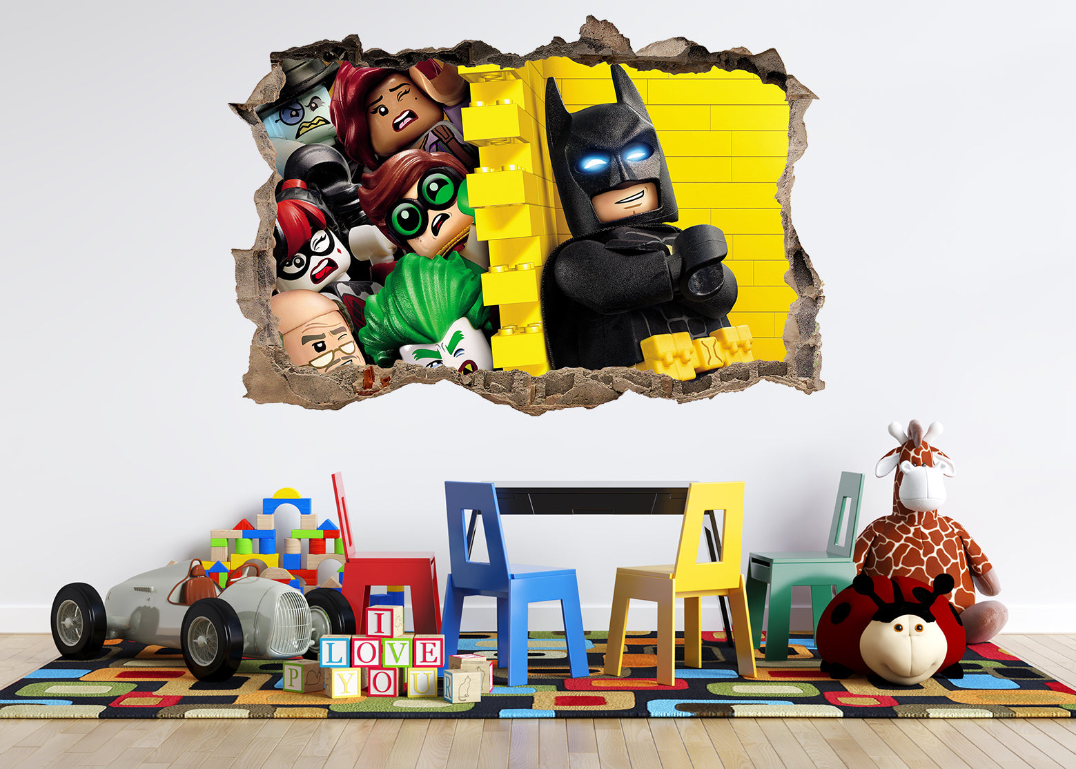 FORTNITE 3D Smashed Hole Illusion Sticker mural autocollant J1500