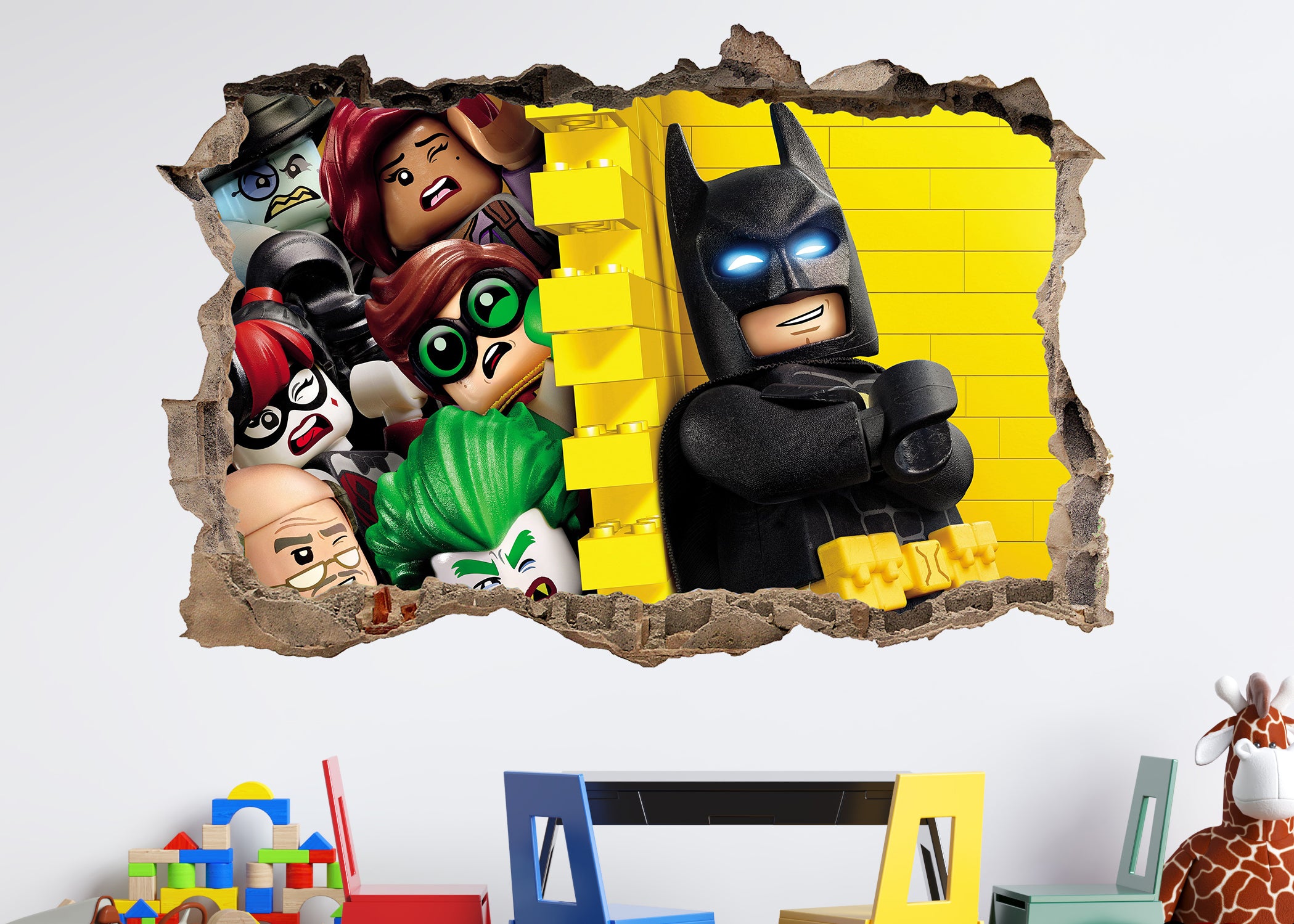 FORTNITE 3D Smashed Hole Illusion Sticker mural autocollant J1500