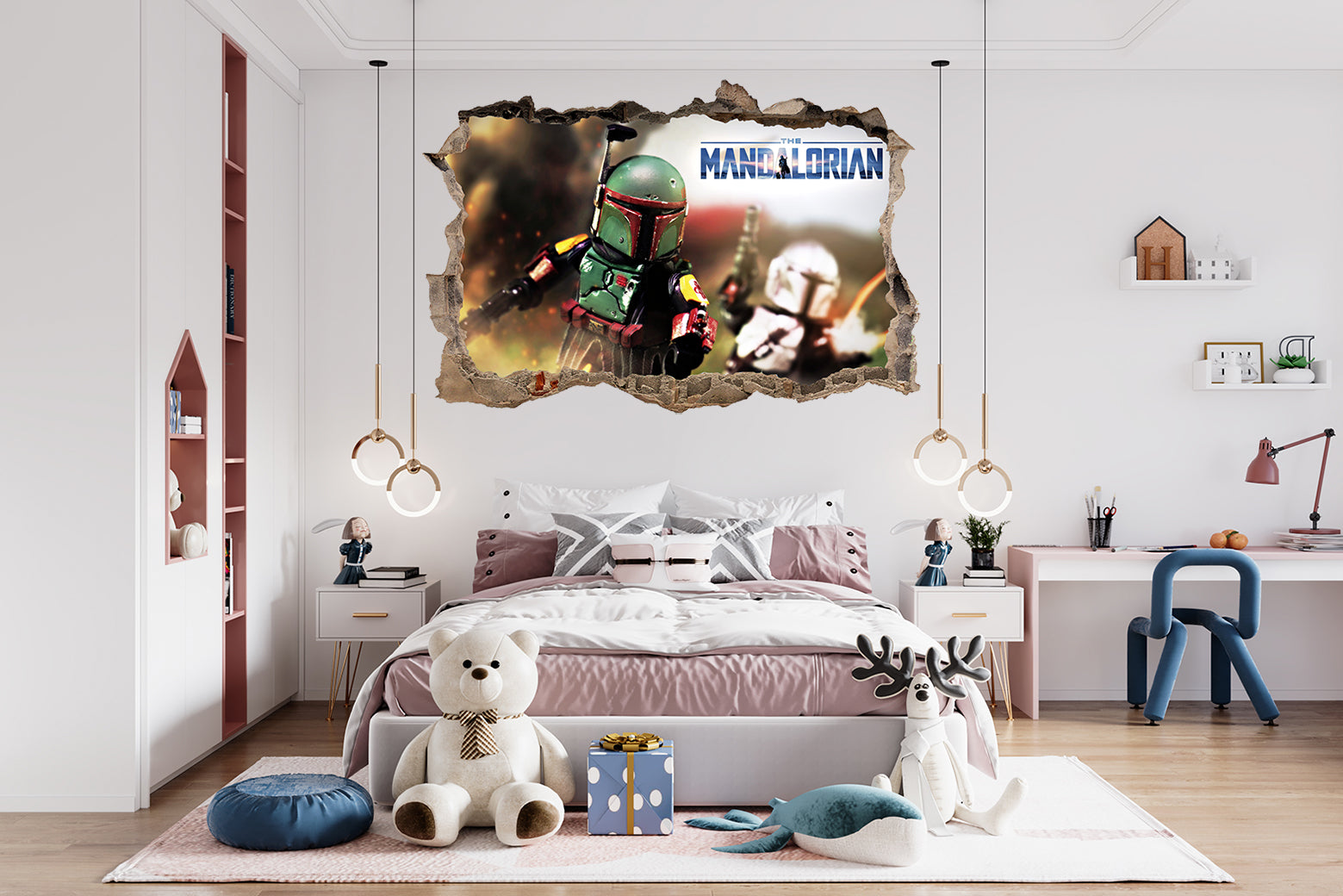 FORTNITE 3D Smashed Hole Illusion Sticker mural autocollant J1500