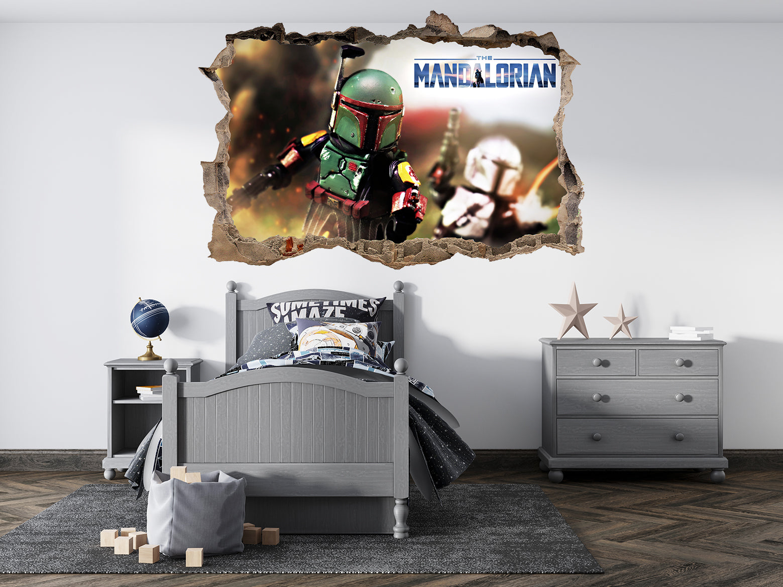 FORTNITE 3D Smashed Hole Illusion Sticker mural autocollant J1500