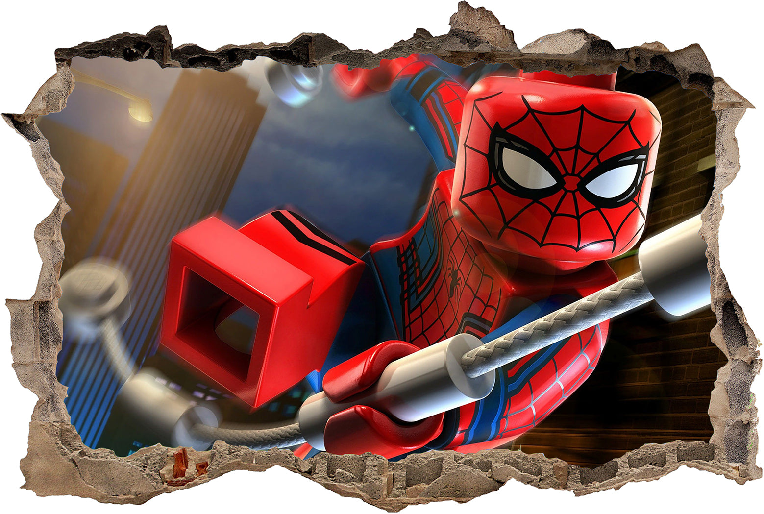 FORTNITE 3D Smashed Hole Illusion Sticker mural autocollant J1500