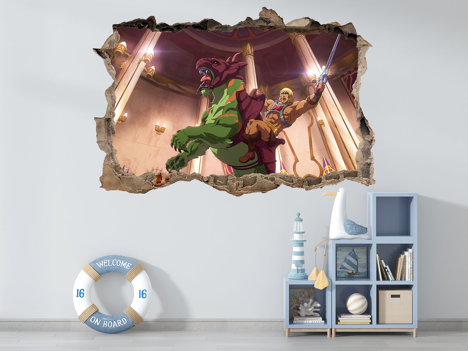 FORTNITE 3D Smashed Hole Illusion Sticker mural autocollant J1500