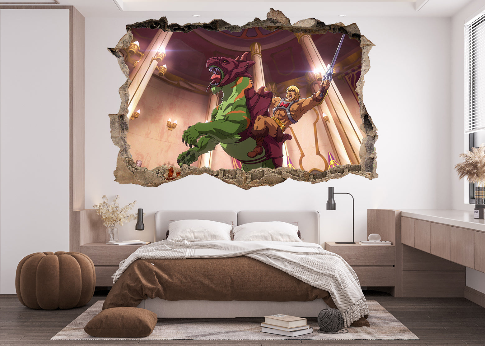 FORTNITE 3D Smashed Hole Illusion Sticker mural autocollant J1500