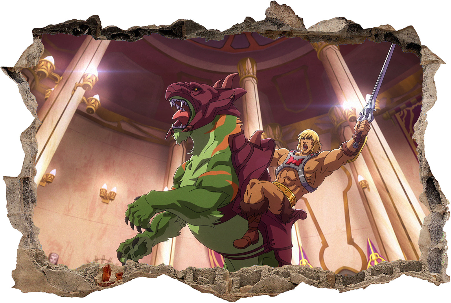 FORTNITE 3D Smashed Hole Illusion Sticker mural autocollant J1500