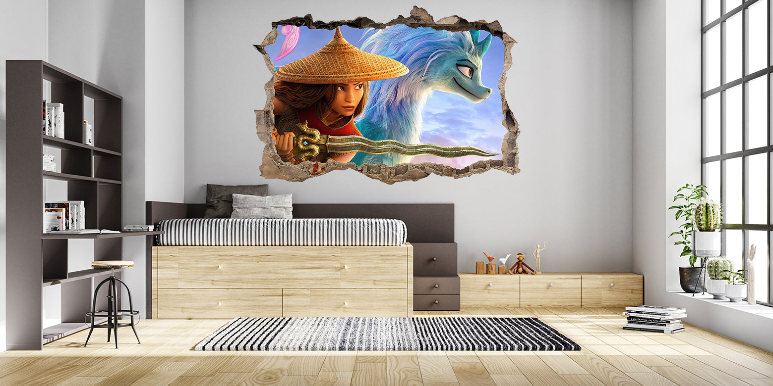 FORTNITE 3D Smashed Hole Illusion Sticker mural autocollant J1500