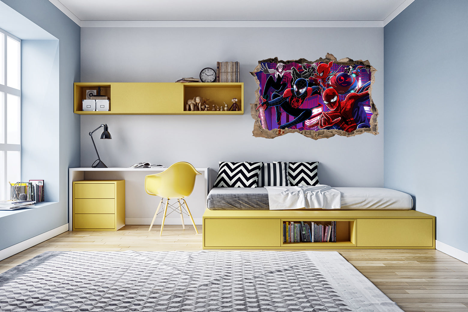 FORTNITE 3D Smashed Hole Illusion Sticker mural autocollant J1500